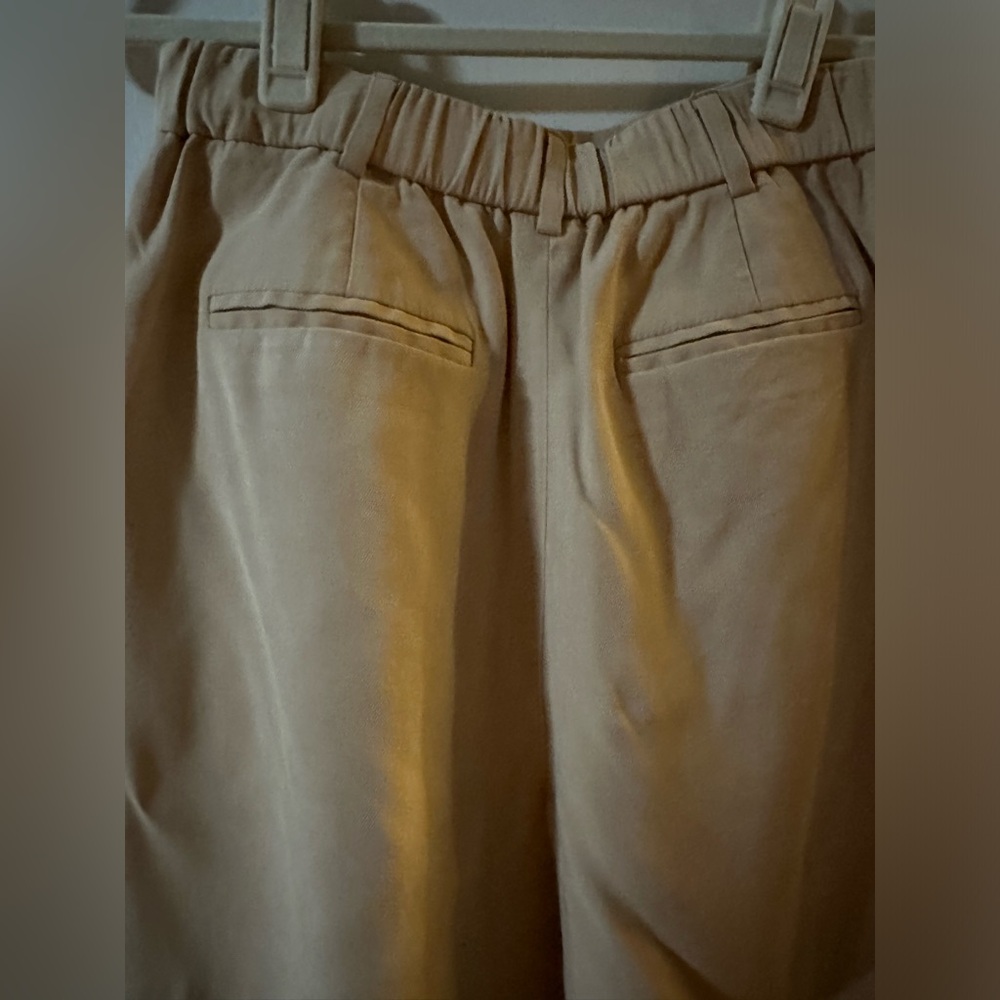 OPEN EDIT SOFT PLEATED SHORTS | TAN WHEY | SZ. SMALL - Picture 2 of 5